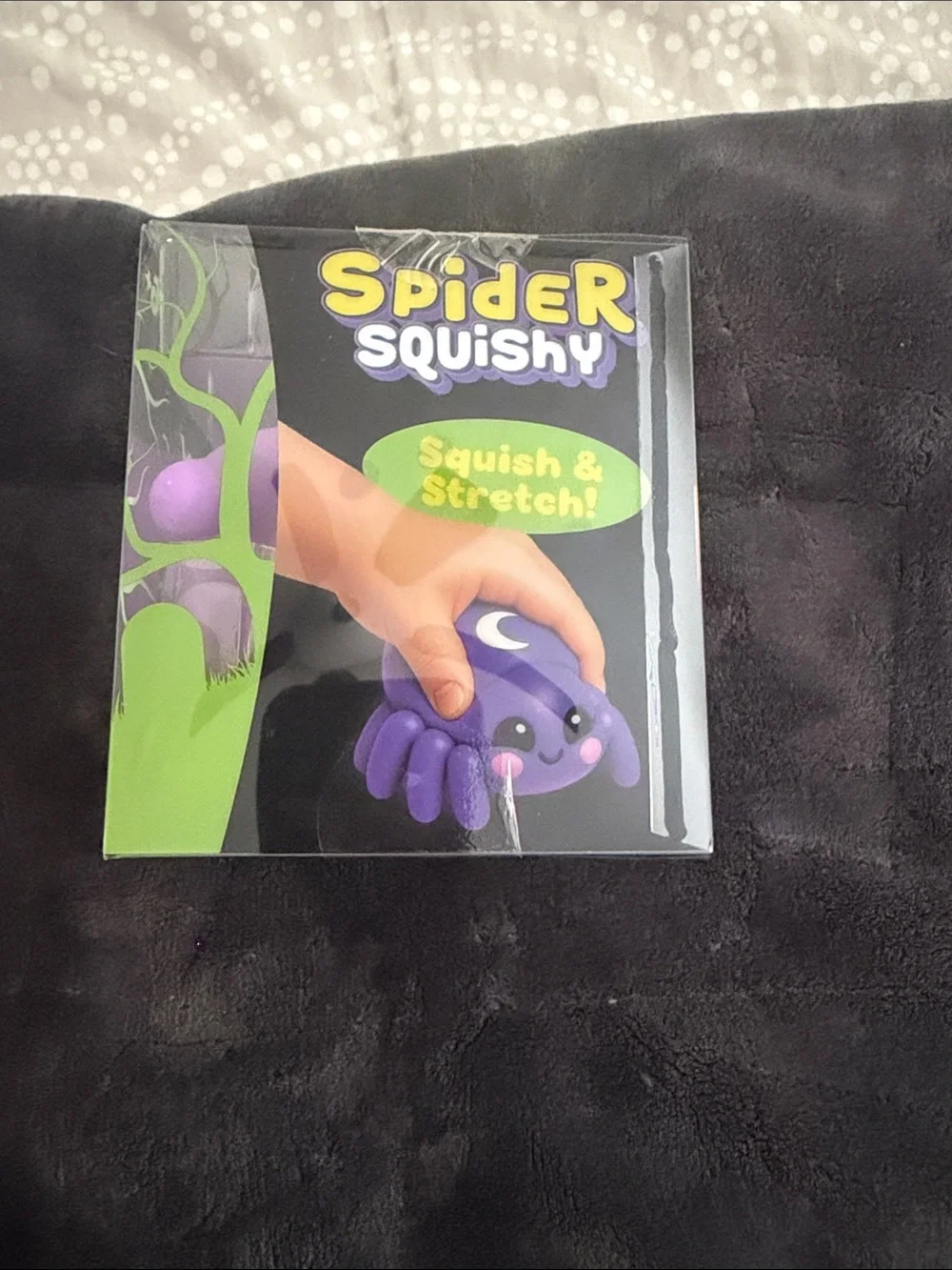 Purple Spider Squishy Toy for Kids NWT authentic
